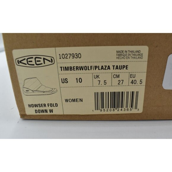 Keen Womens Size 10 Howser Fold Down Timberwolf Taupe Pull On Shoes - Picture 12 of 12